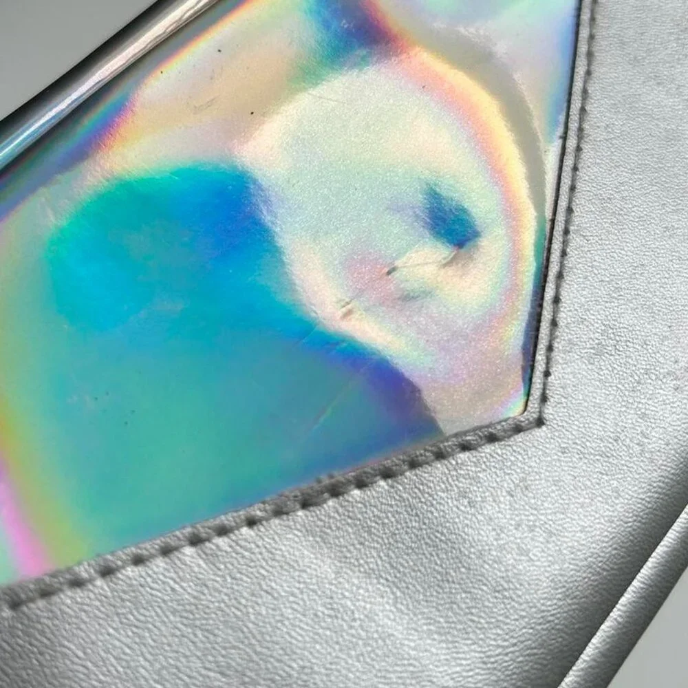 Silver Reflective Star Makeup / Pencil Case